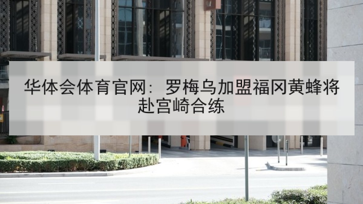 华体会体育官网: 罗梅乌加盟福冈黄蜂将赴宫崎合练 华体会体育官网: 罗梅乌加盟福冈黄蜂将赴宫崎合练
